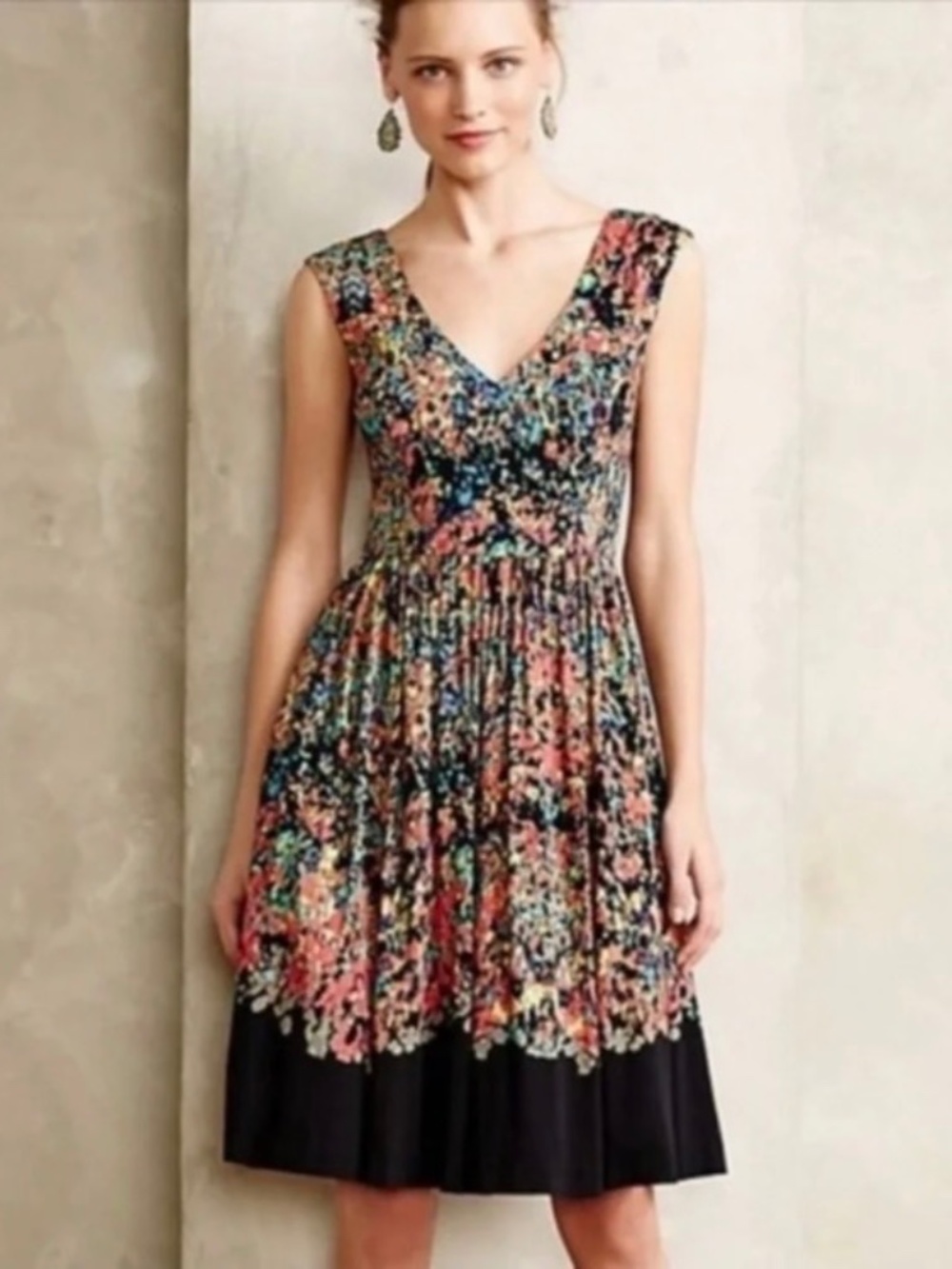 Anthropologie Plenty by Tracy Reese Dolce Vita Confetti Fit & Flare Dress Sz 4